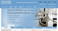 Desktop Screenshot of majordentalclinics.com